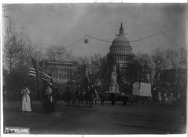 Women's suffrage parade in Washington, D.C.